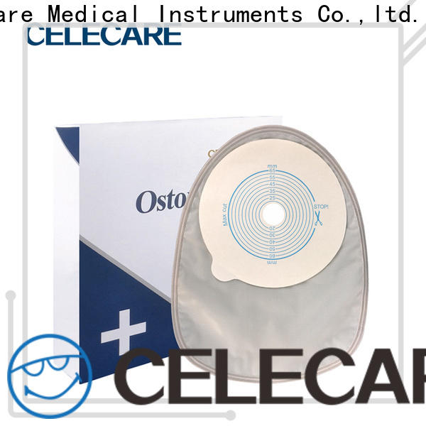Celecare oem two piece ostomy bag supplier for people with colostomy