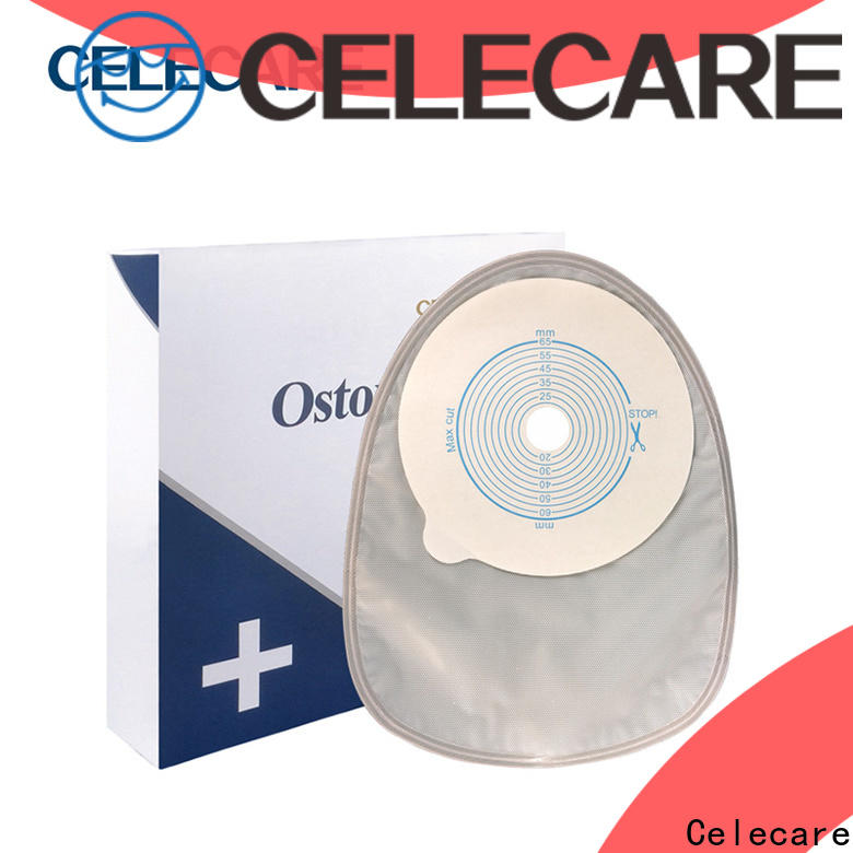 Celecare eco-friendly closed ostomy bag factory direct supply for people with colostomy