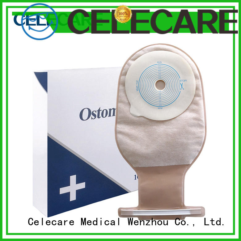 Celecare colostomy pouch customized for people with colostomy