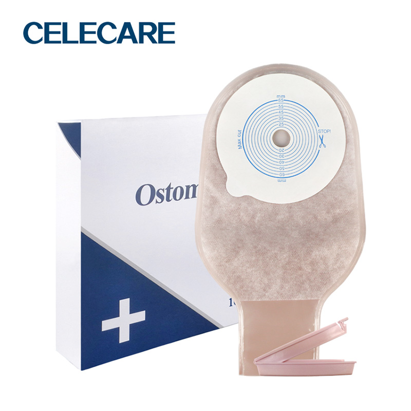 One-piece ostomy bag supplies, open ostomy bag from Celecare - A002