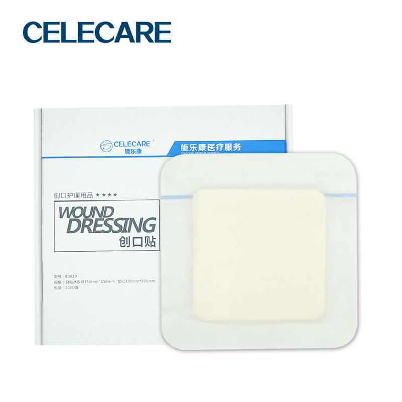 Hydrocolloid foam pressure ulcer wound dressing from Celecare - B0810