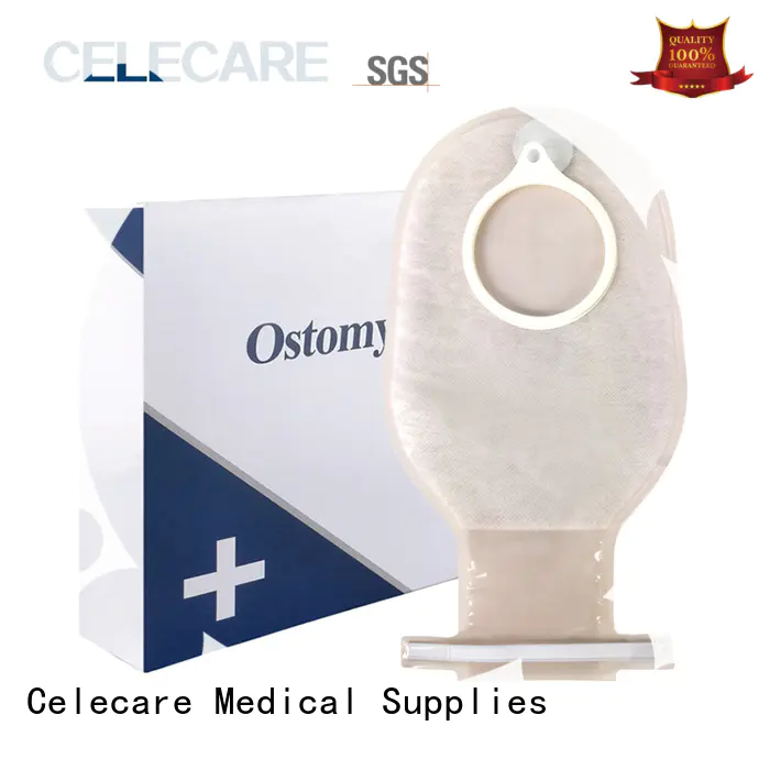 Celecare experienced two piece ostomy bag closed for people with ileostomy
