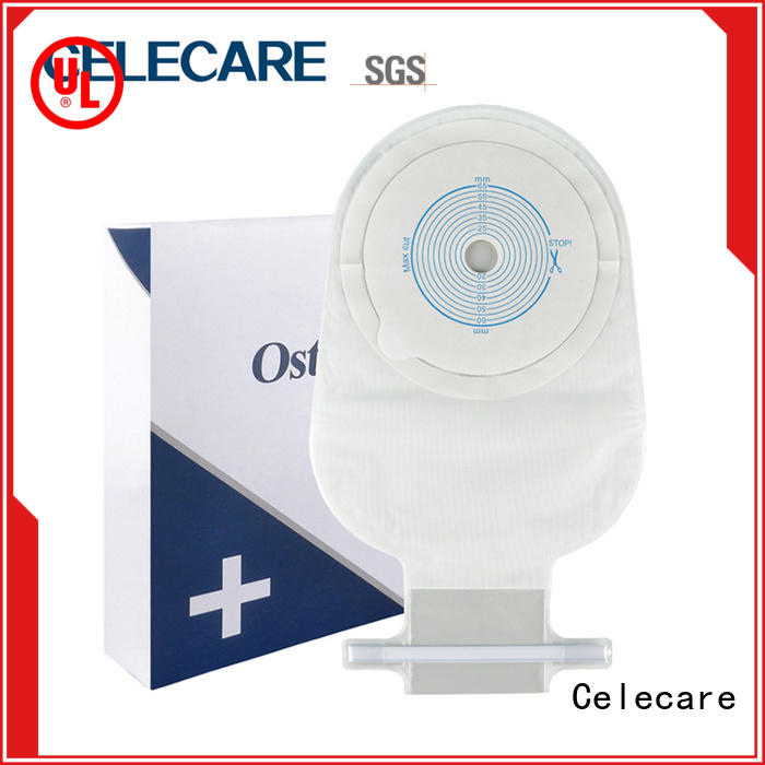 Celecare safety ostomy bag coloplast customized for people with colostomy