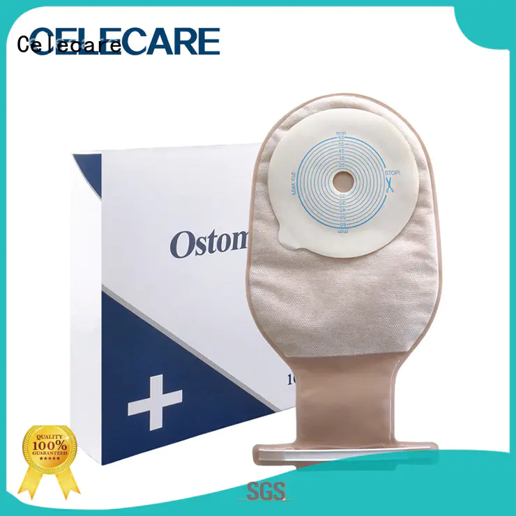 One-piece ostomy pouch, open ostomy bag from Celecare - A001