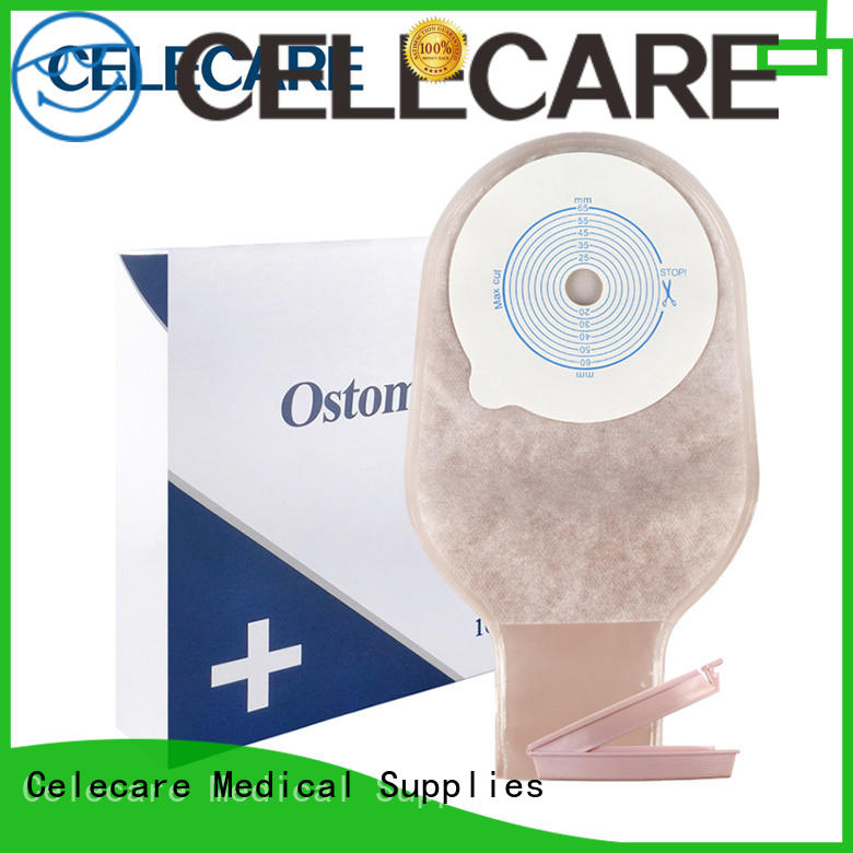 Celecare comfortable ostomy disposal bags factory price for people with colostomy