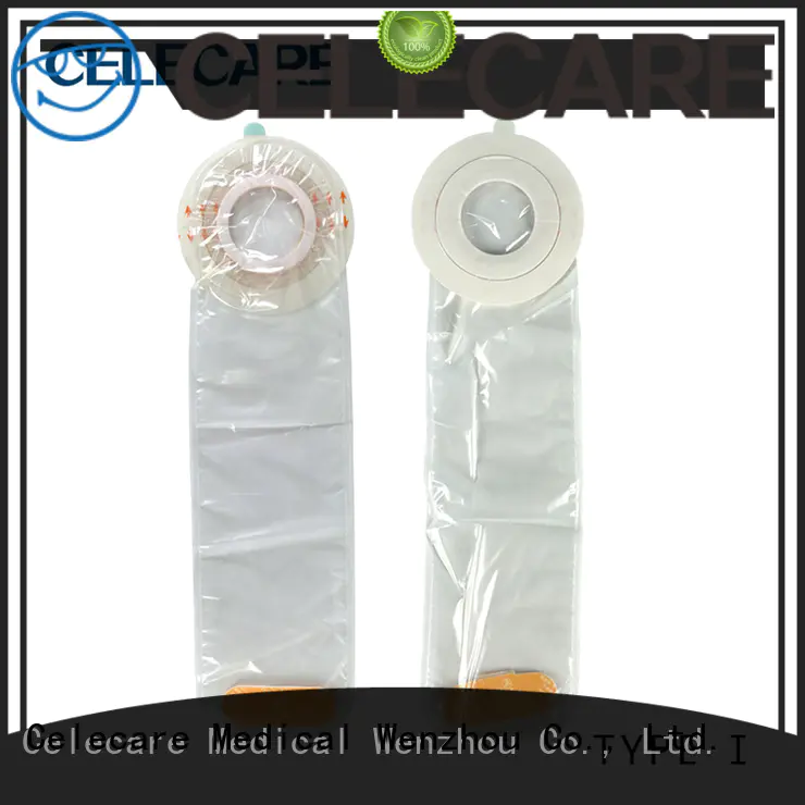 Celecare catheter cover without corrosive for stoma cleaning