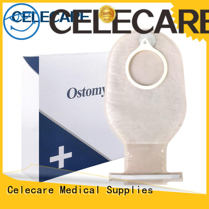 Celecare comfortable emptying colostomy bag supplier for medical use