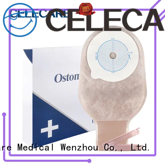 One-piece ostomy bag supplies, open ostomy bag from Celecare - A002