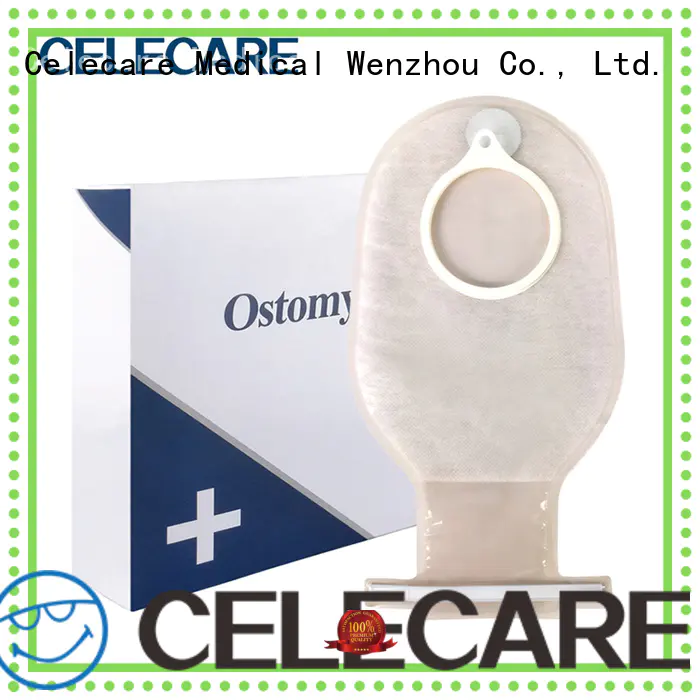 Two-piece open ostomy bag, two piece colostomy bags from Celecare - B001