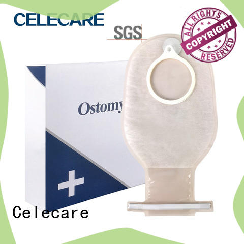Two-piece open ostomy bag, two piece colostomy bags from Celecare - B001