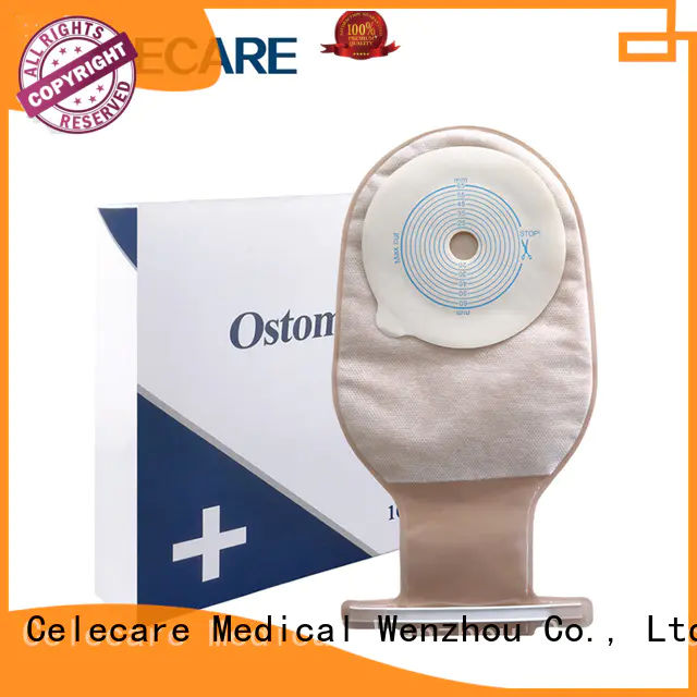 One-piece ostomy pouch, open ostomy bag from Celecare - A001