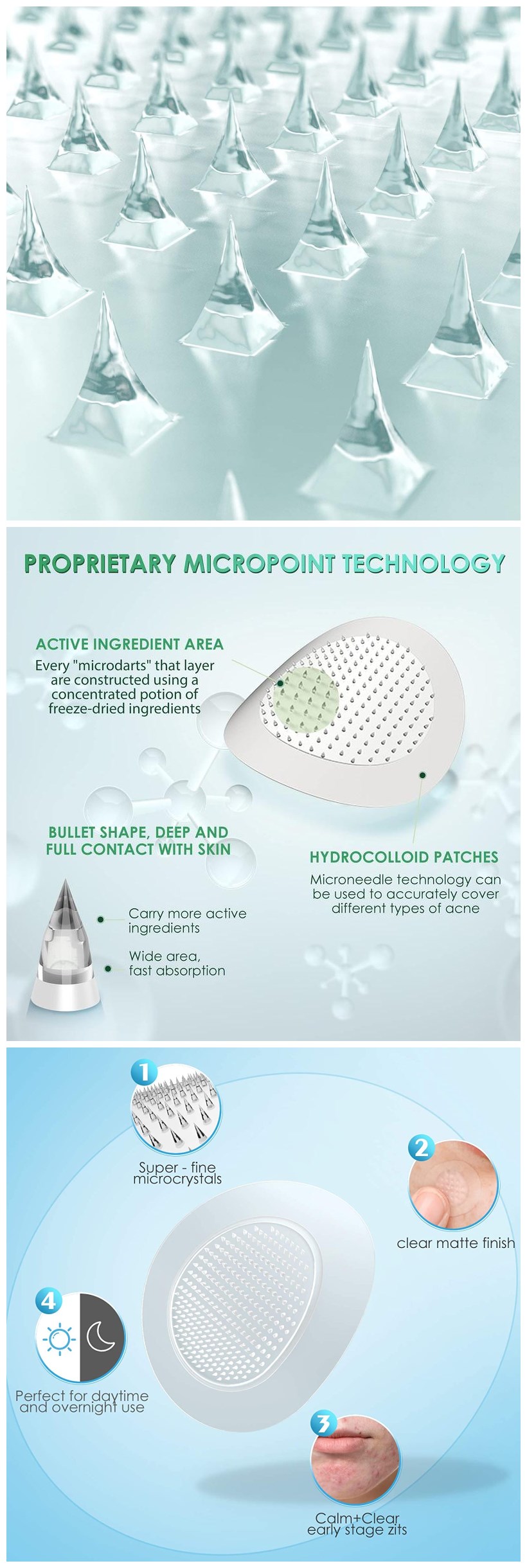 Micro Needle Patch Anti Aging Dark Circle Korean Microneedle Eye Patches Patch for Wrinkles